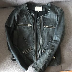 Iro black leather jacket